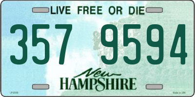 NH license plate 3579594