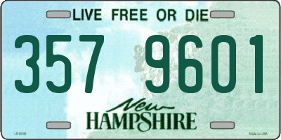 NH license plate 3579601