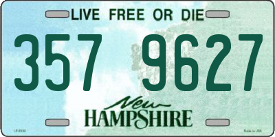 NH license plate 3579627