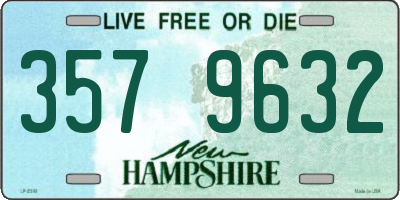 NH license plate 3579632
