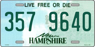 NH license plate 3579640