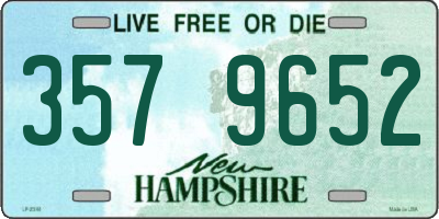 NH license plate 3579652