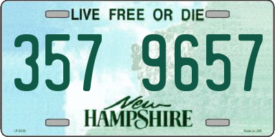 NH license plate 3579657