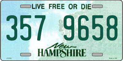 NH license plate 3579658
