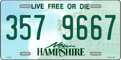 NH license plate 3579667