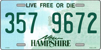 NH license plate 3579672