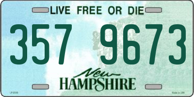 NH license plate 3579673