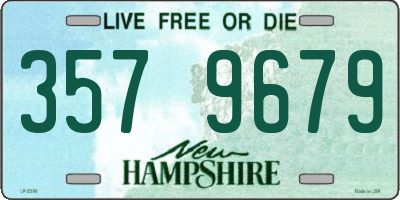 NH license plate 3579679