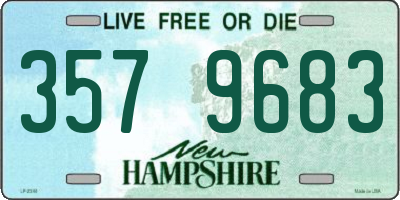NH license plate 3579683