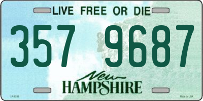 NH license plate 3579687