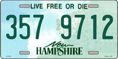 NH license plate 3579712