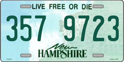 NH license plate 3579723