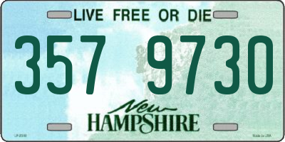 NH license plate 3579730