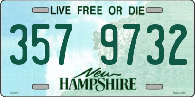 NH license plate 3579732