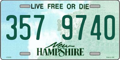 NH license plate 3579740