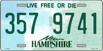 NH license plate 3579741