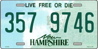 NH license plate 3579746