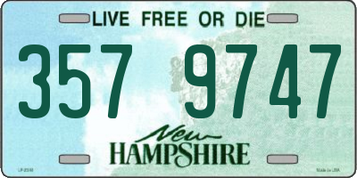 NH license plate 3579747