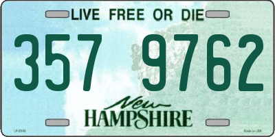 NH license plate 3579762