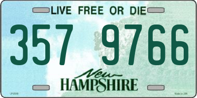 NH license plate 3579766