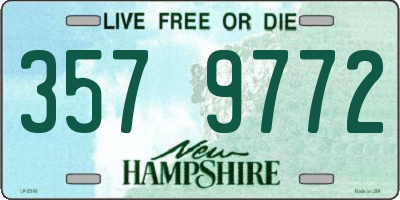 NH license plate 3579772