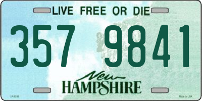 NH license plate 3579841
