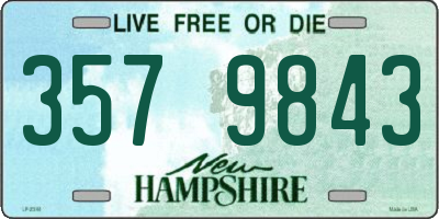NH license plate 3579843