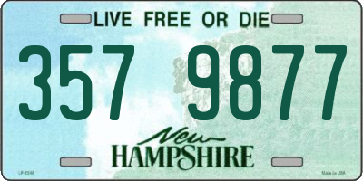 NH license plate 3579877