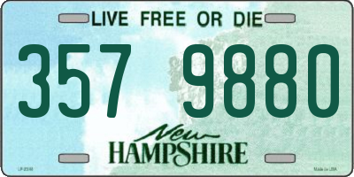 NH license plate 3579880