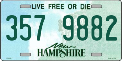 NH license plate 3579882
