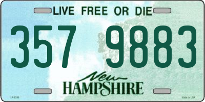NH license plate 3579883