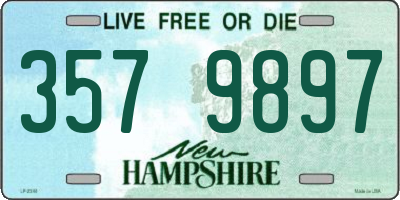 NH license plate 3579897