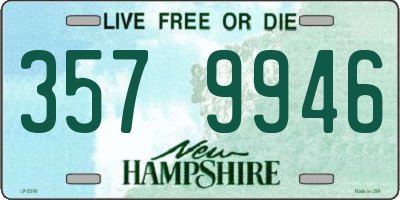 NH license plate 3579946