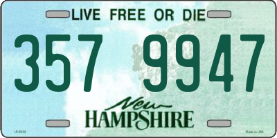 NH license plate 3579947
