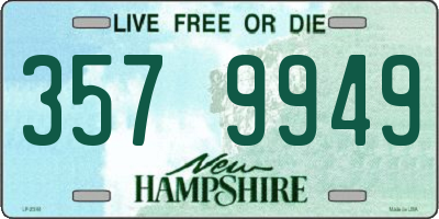 NH license plate 3579949