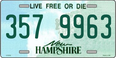 NH license plate 3579963