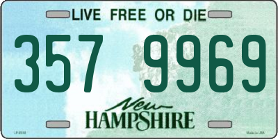 NH license plate 3579969