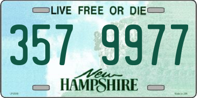 NH license plate 3579977