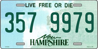 NH license plate 3579979
