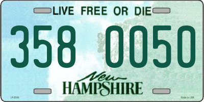 NH license plate 3580050