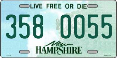 NH license plate 3580055