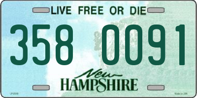NH license plate 3580091
