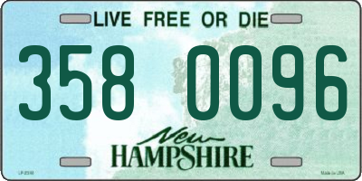 NH license plate 3580096