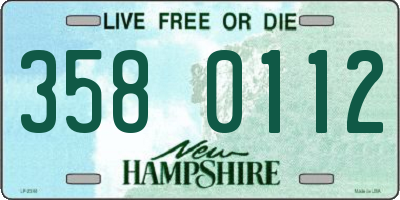 NH license plate 3580112
