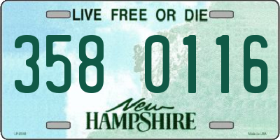 NH license plate 3580116