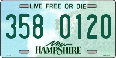 NH license plate 3580120