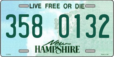 NH license plate 3580132