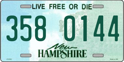 NH license plate 3580144