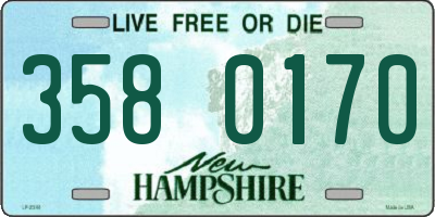 NH license plate 3580170