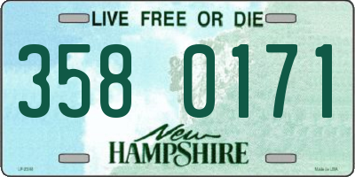NH license plate 3580171